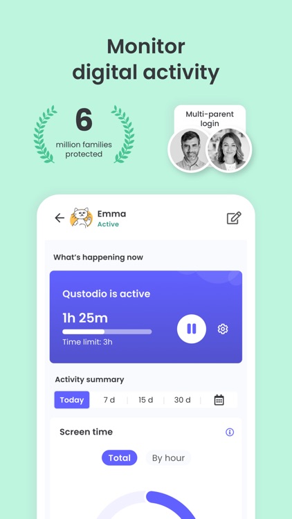 Qustodio Parental Control App screenshot-0