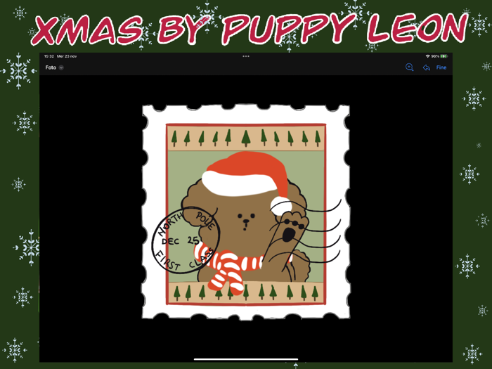 xmas by puppy Leon