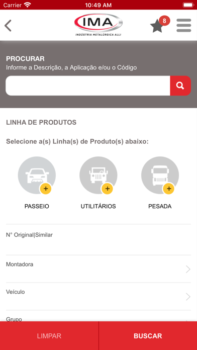 IMA - Catálogo Screenshot