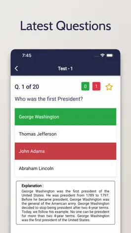 Game screenshot US Citizenship Test - Civics mod apk