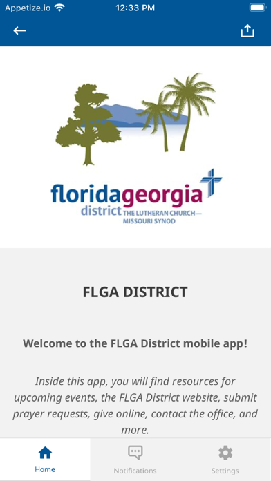 Florida-Georgia District LCMS Screenshot