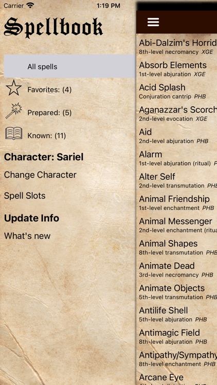 D&D Spellbook 5e screenshot-5