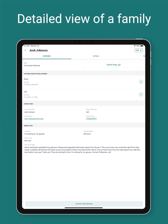 SeniorlyHQ iPad screenshot 5 - Business app