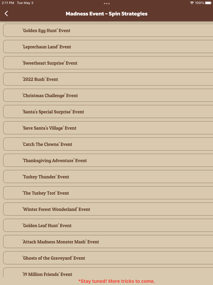 Master Spin and Daily Gift