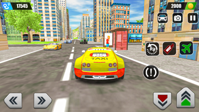 Flying Taxi Driving Car Game Screenshot