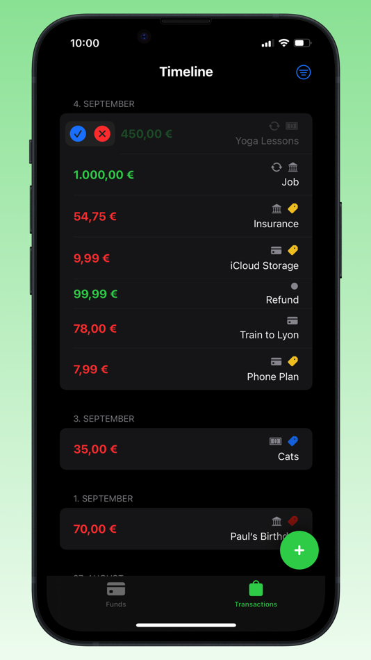 #3. Teller: Expense Tracker (iOS) 由: Marcus Rossel