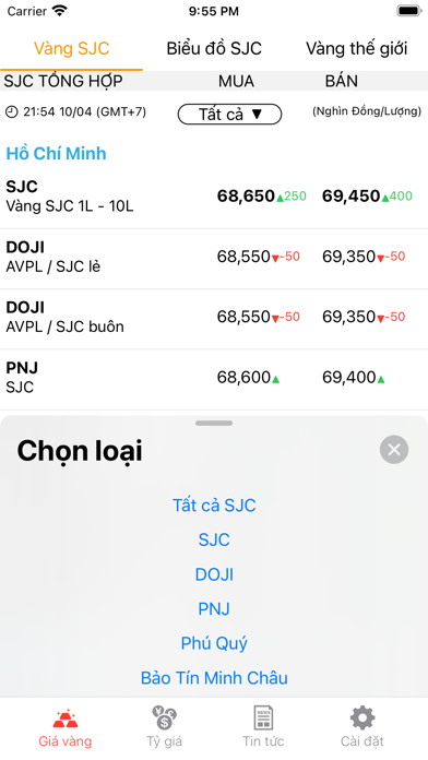 Gia Vang VN Screenshot