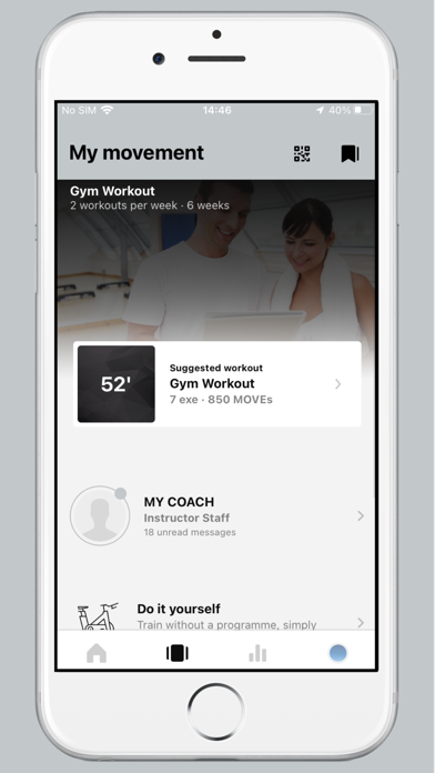 Fitness Space App Screenshot