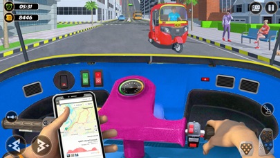 City Tuk Tuk: ドライビング ゲーム 3Dのおすすめ画像1