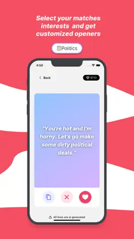 Game screenshot Chadify: AI pickup lines hack