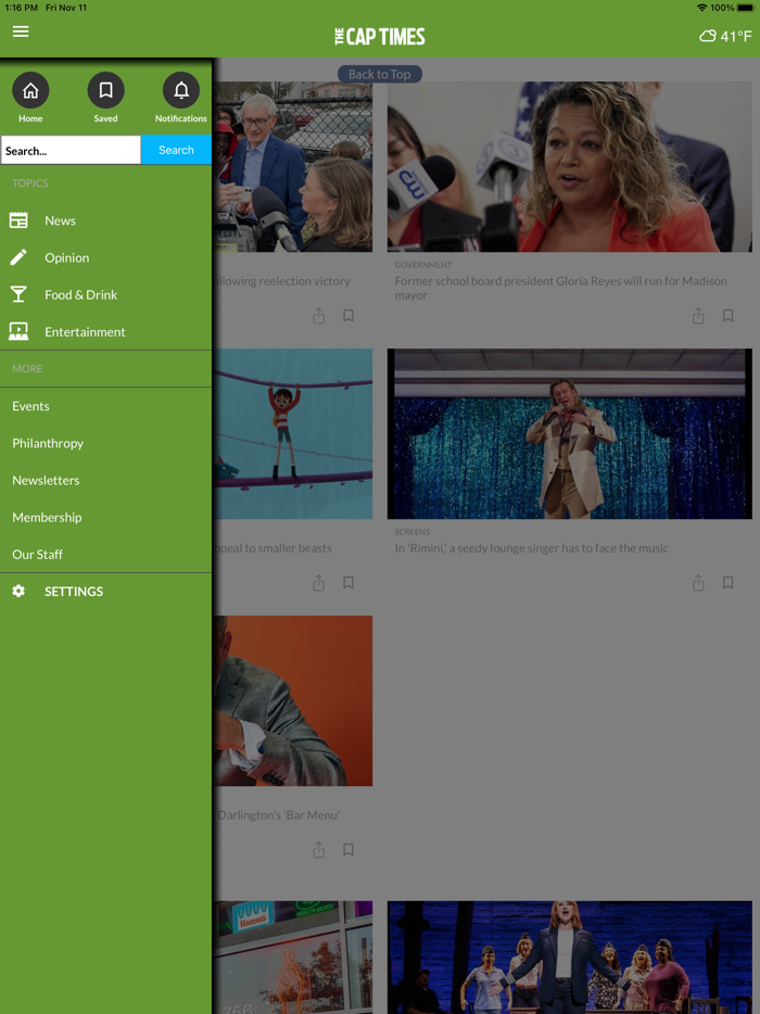 Cap Times for iPhone