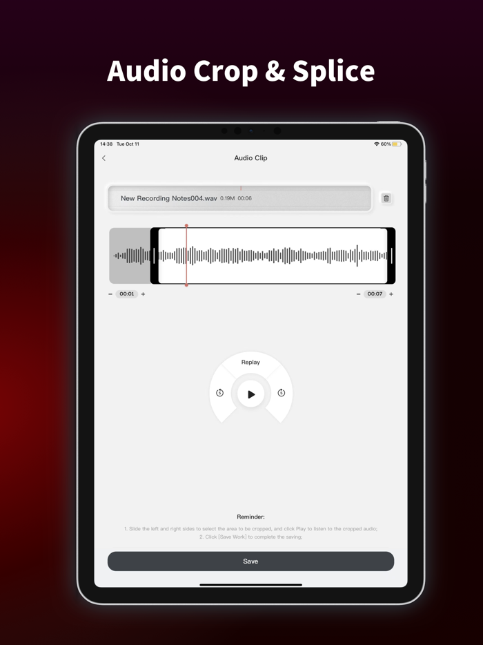 Audio Recorder Speech to Text