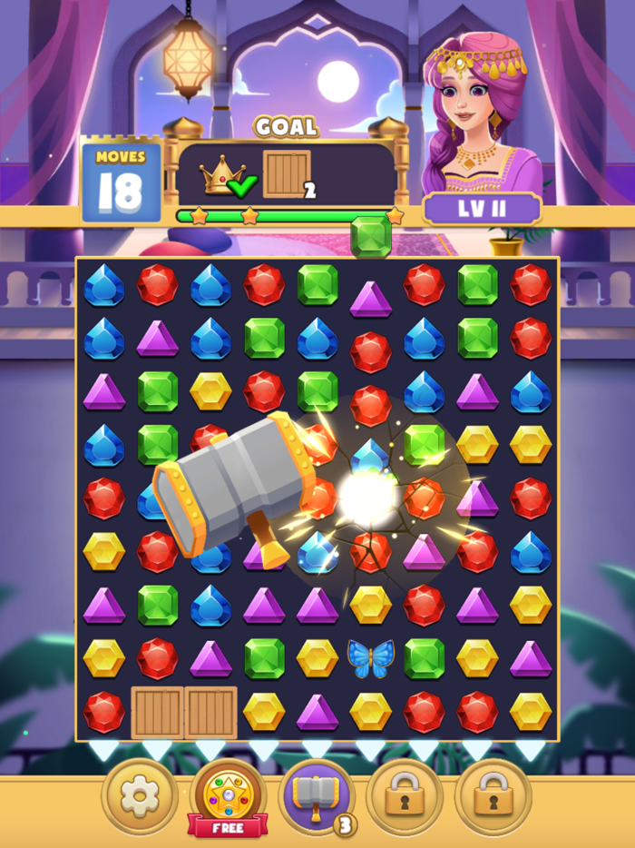 Jewels Magic Queen Match 3