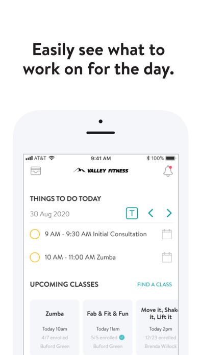 Valley Fitness Screenshot