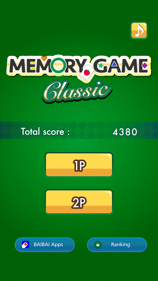 #1. Memory Game Classic: Fun games (iOS) 由: BAIBAI, Inc.