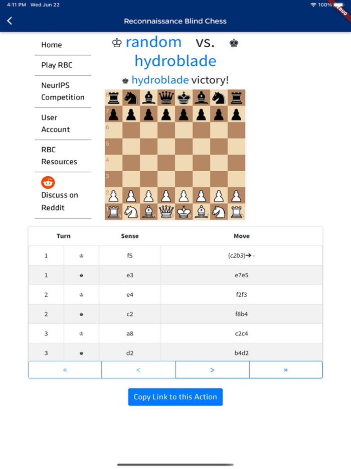 Reconnaissance Blind Chess