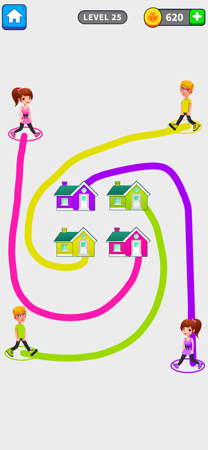 Draw To Home Puzzle Game
