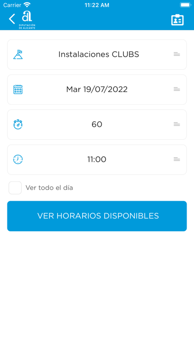 Reserva Deportes Dipu Alicante Screenshot