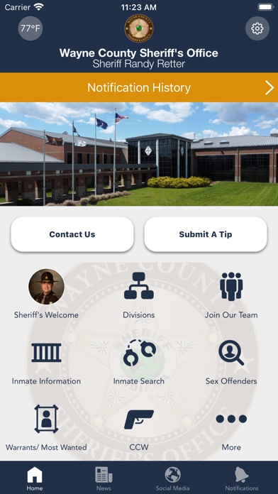 Wayne County Sheriffs Office Screenshot
