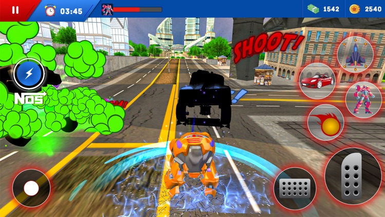 Robot Car Transform Games