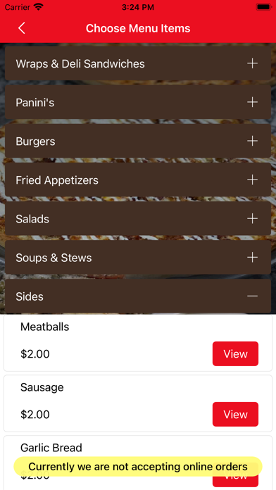 Grande's Pizzeria & Restaurant Screenshot