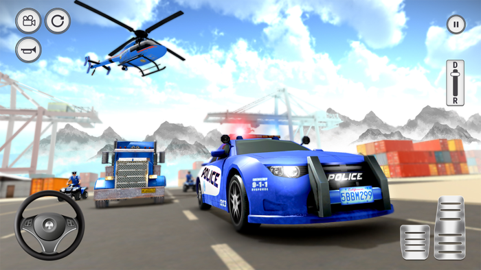 Car Transport Police Games