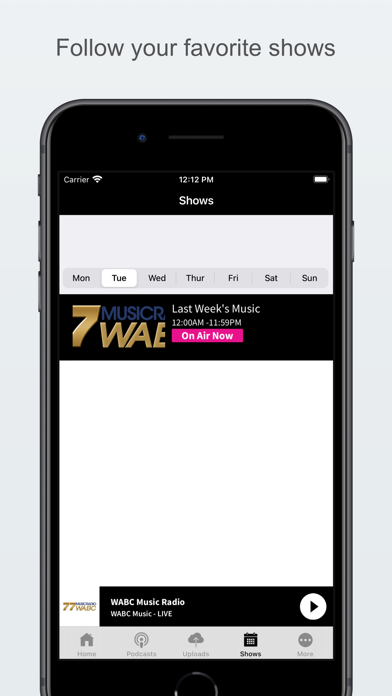 WABC Music Radio Screenshot