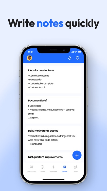 Qubiql: To-do, Notes & Team