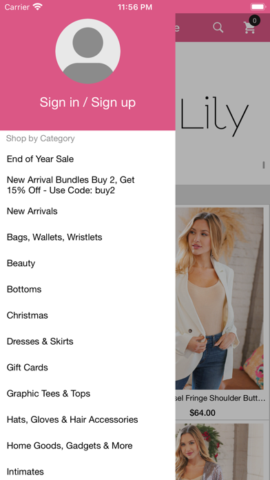 Zen Lily Boutique Screenshot