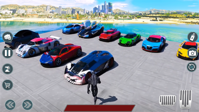 Superhero Car: Mega Ramp Games Screenshot