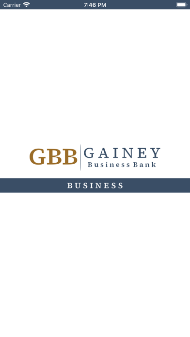 Gainey Business Bank Screenshot