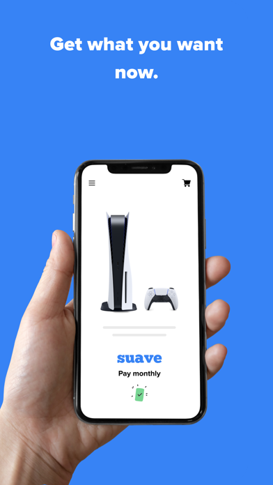 Suave: Buy now, pay later. Screenshot