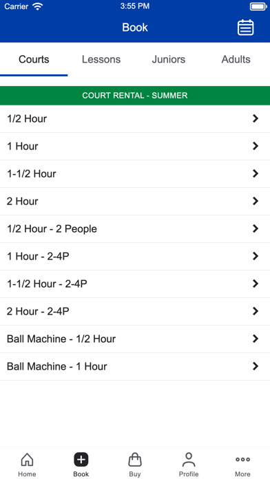 Bloomfield Tennis & Fitness Screenshot