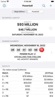 mmpb: megamillions & powerball iphone screenshot 1