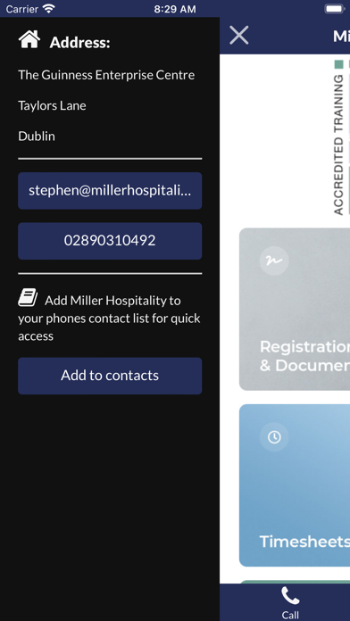Miller Hospitality Screenshot