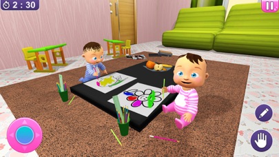 Newborn Twin Baby Mom Games 3D Screenshot