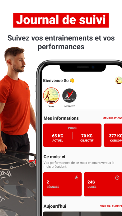 INFINYFIT Home fitness workout Screenshot