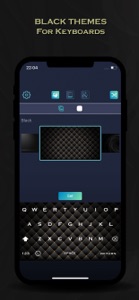 Black Keyboard Themes Design screenshot #1 for iPhone