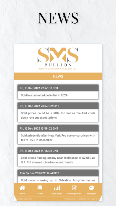 SMS BULLION Screenshot