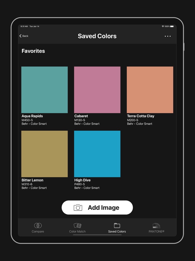 Color Muse Matching App, Paint Color Matching