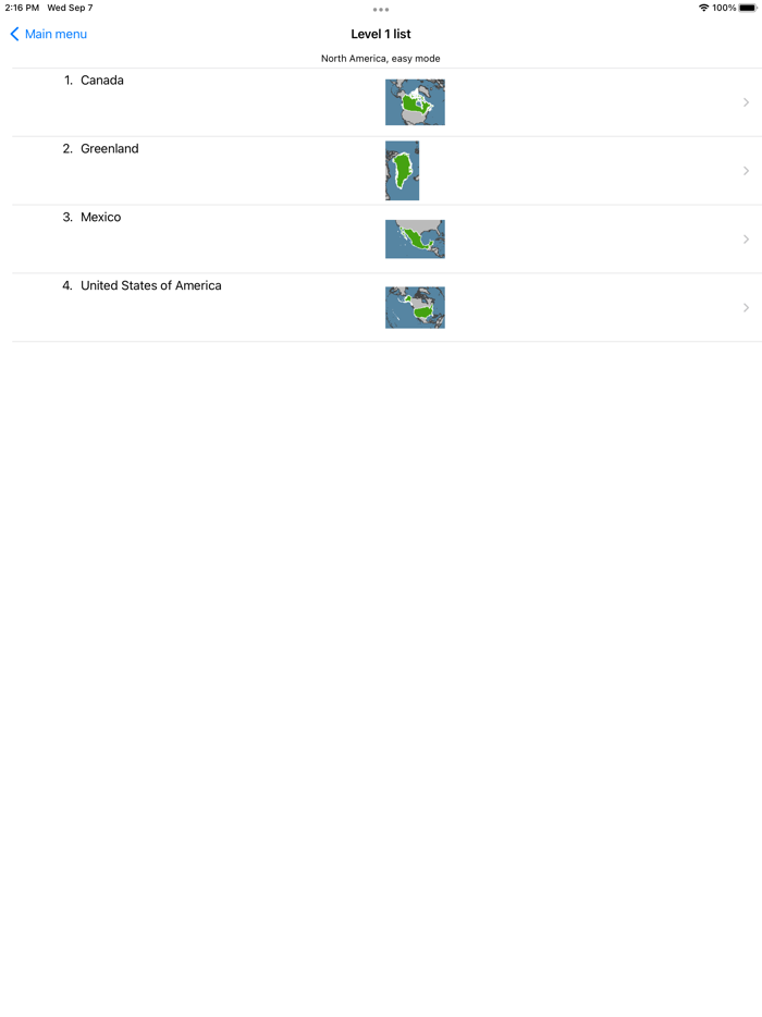 OneMileNorth Countries Quiz