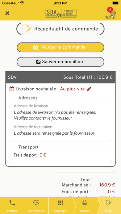 SDV Les Marchés du Monde Screenshot
