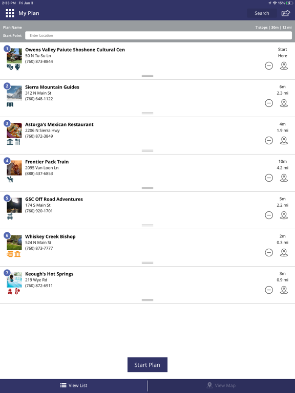 Visit Bishop CA iPad screenshot 6 - Travel app