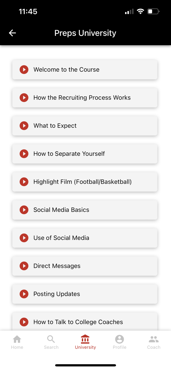 Preps Recruiting for MEMBERS