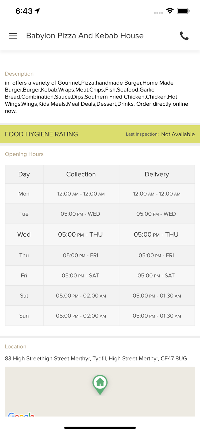Babylon Pizza And Kebab House