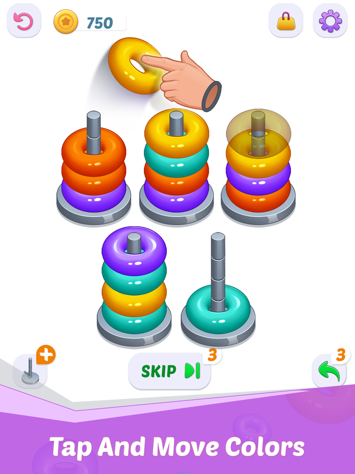Hoop Stack - Color Sort Puzzle