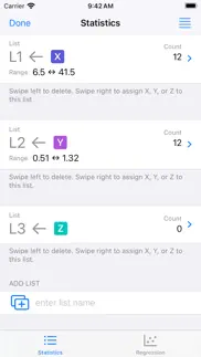 statistics calculator++ iphone screenshot 2