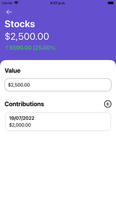 Simple Investment Tracker Screenshot