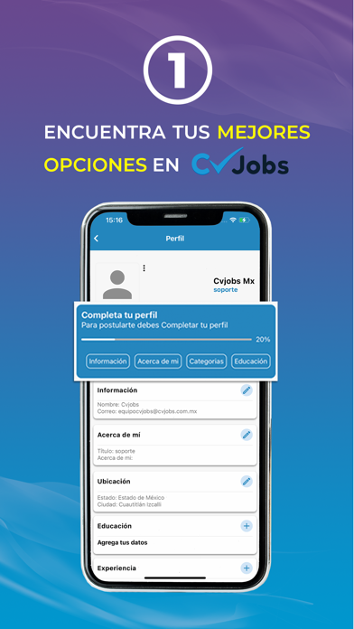 Cvjobs - Búsqueda de empleo Screenshot