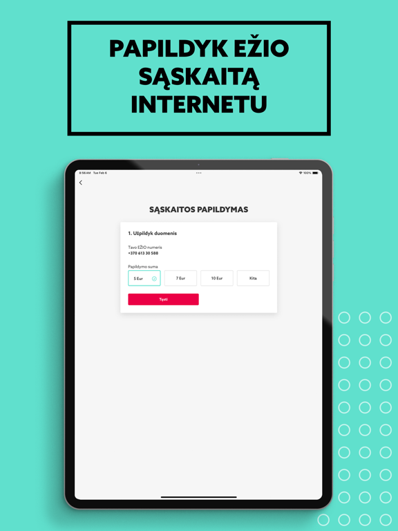 Mano EŽYS iPad screenshot 4 - Utilities app